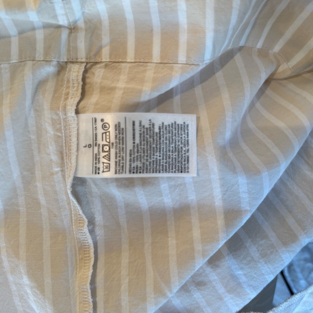 Striped White Shirt Dress - Picture 15 of 15